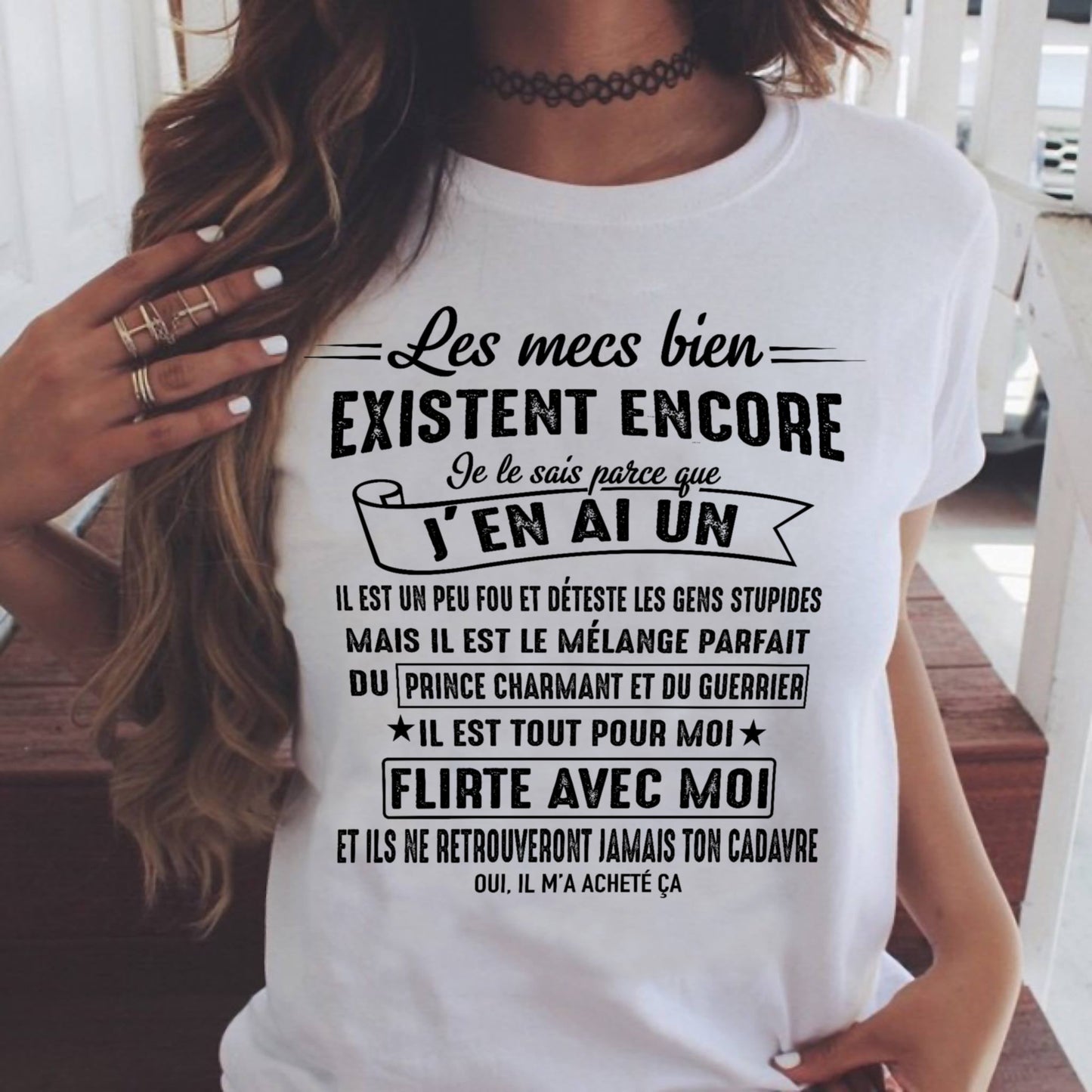 UN T-SHIRT MAGNIFIQUE POUR VOTRE FEMME - CADEAU DE LA PART DE SON MARI - frEBIL00 (SKUUP-00)