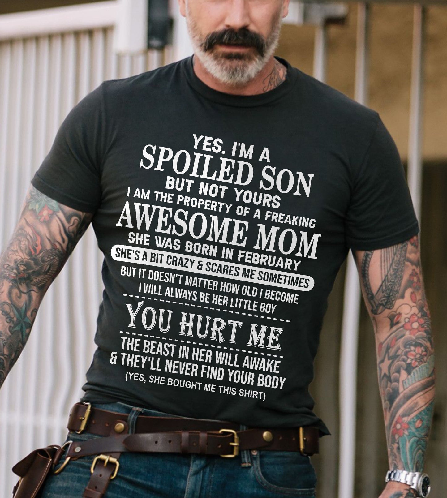 February - Awesome Mom Born In February - Special gift for Son From Mom - ebil02 (SKU10-45-02)