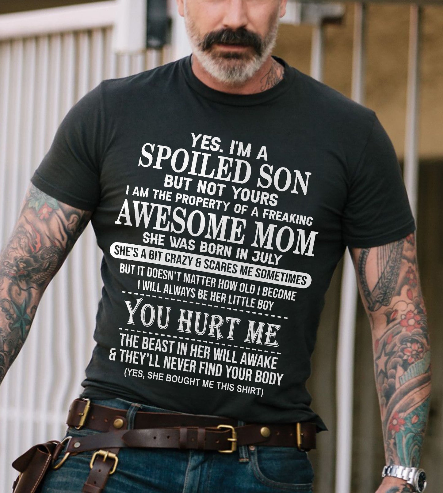 July - Awesome Mom Born In July - Special gift for Son From Mom - ebil07 (SKU10-45-07)