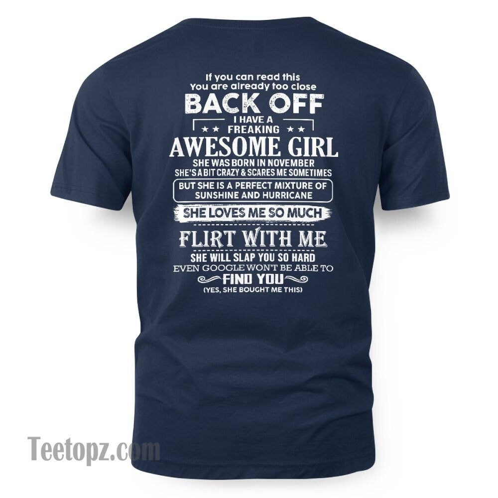 November – Awesome Girlfriend Born In November – Special gift for your Boyfriend – From Wife EBIL11 (SKU06-17-11)