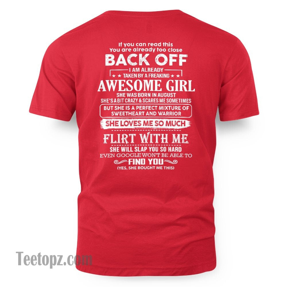 August – Awesome Girlfriend Born In August – Special gift for your Boyfriend – From Wife EBIL08 (SKU06-25-08)