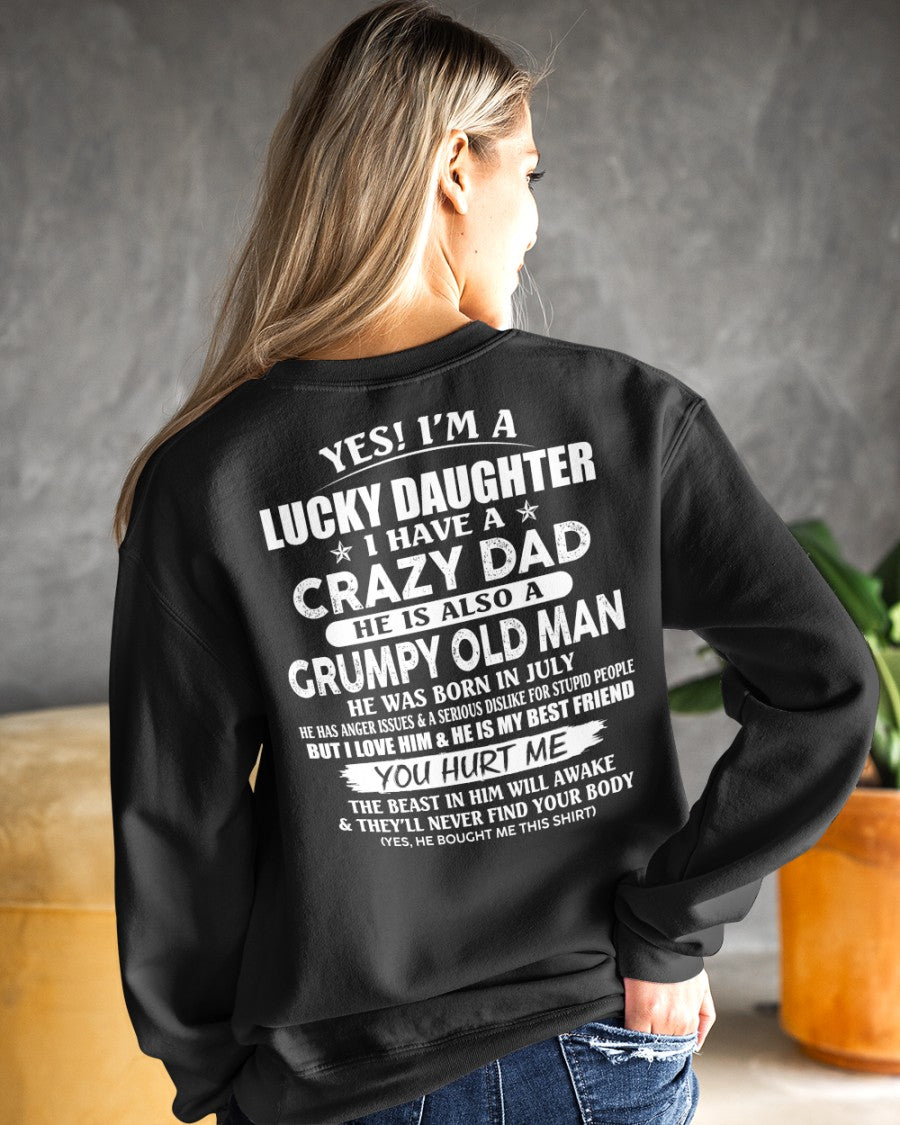 July - Awesome Grumpy Old Dad - Special gift for your daughter From Dad - EBIL07 (SKU10-50-07)