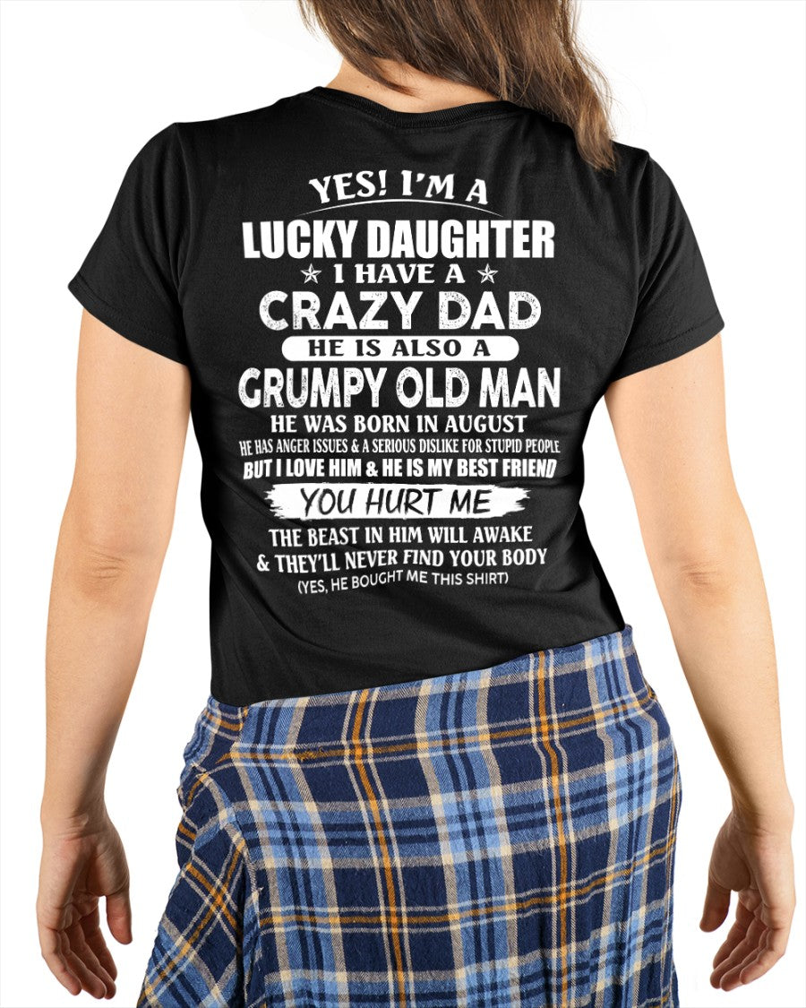 August - Awesome Grumpy Old Dad - Special gift for your daughter From Dad - EBIL08 (SKU10-50-08)