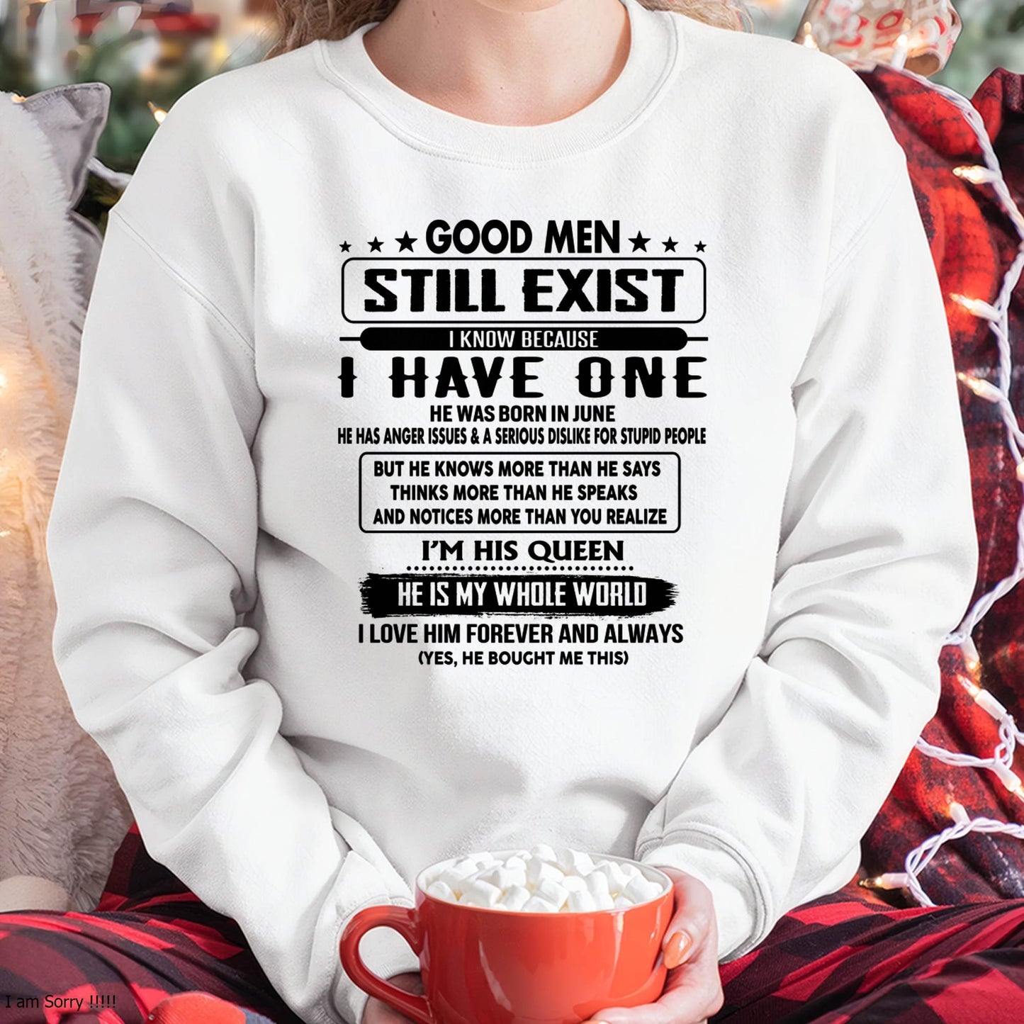 June - Good men Still Exist - gift for your girlfriend, wife from Husband - EBIL06 (SKU-GM-06)