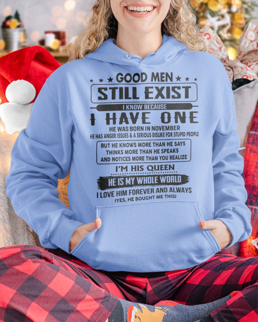 November - Good men Still Exist - gift for your girlfriend, wife from Husband - Ebil11 (SKU-GM-11)