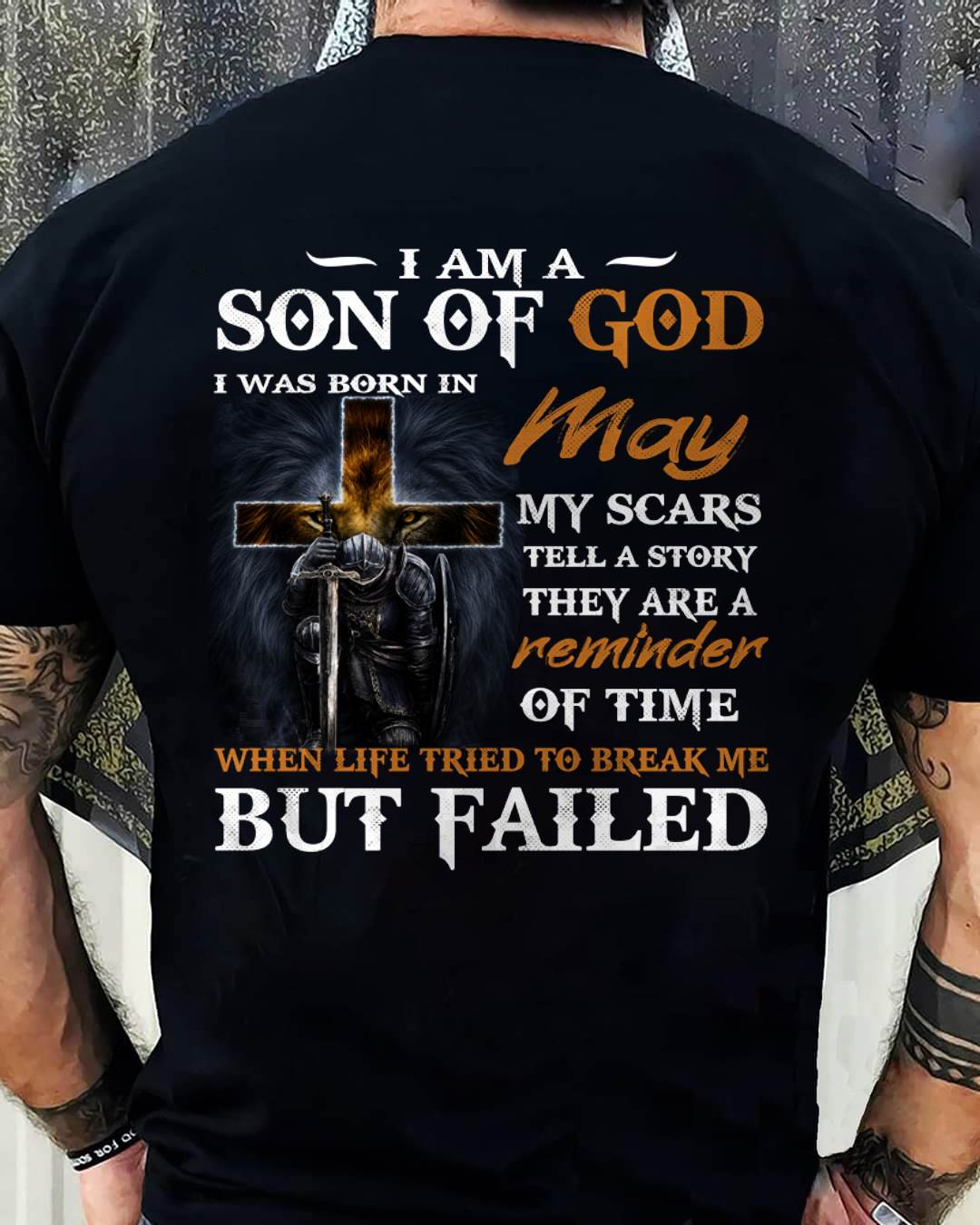 May - I Am A Son Of God - T Shirt For Man - DONN05 (SKU2605-57-05)