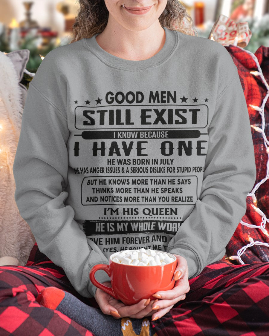 July - Good men Still Exist - gift for your girlfriend, wife from Husband - Ebil07 (SKU-GM-07)