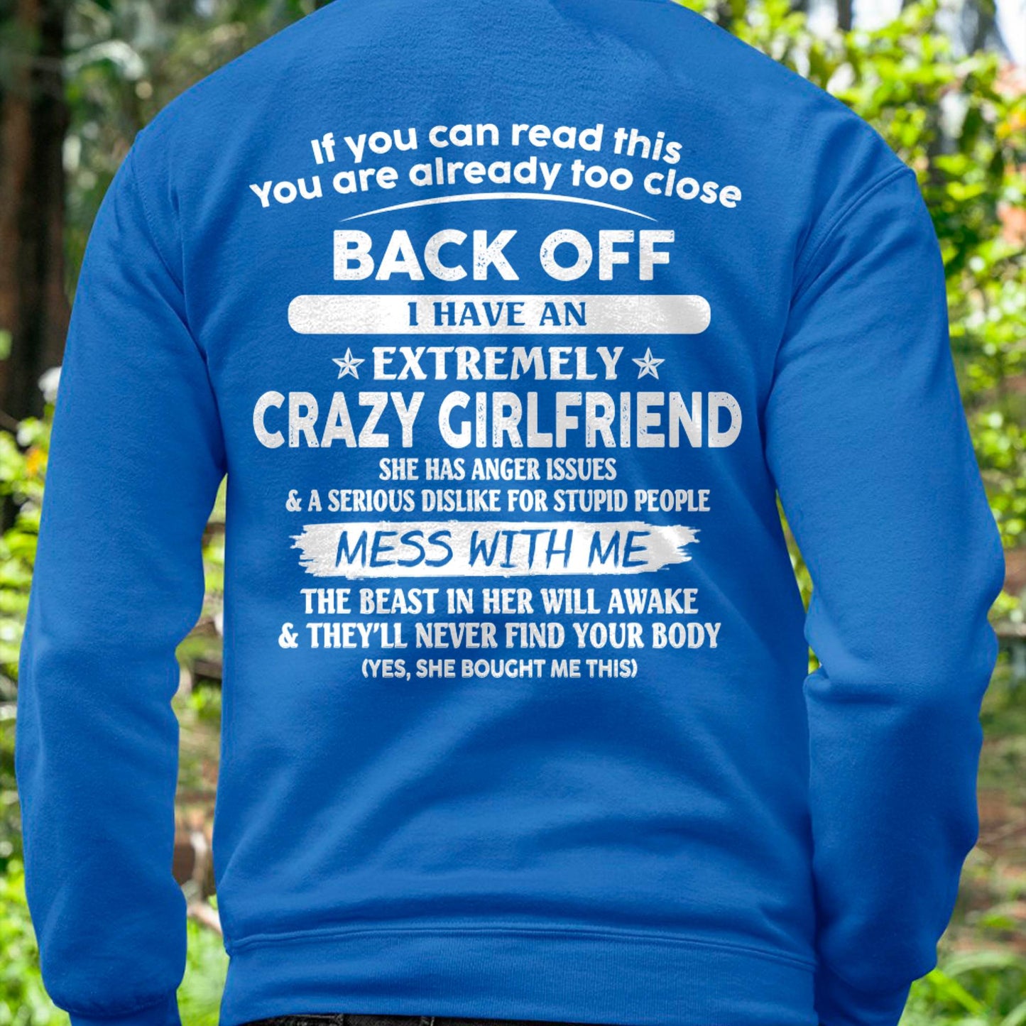 If You Can Read This You Are Already Too Close - Gift For Your Boyfriend, Husband From Wife - DONN00 (SKU07-175-00)