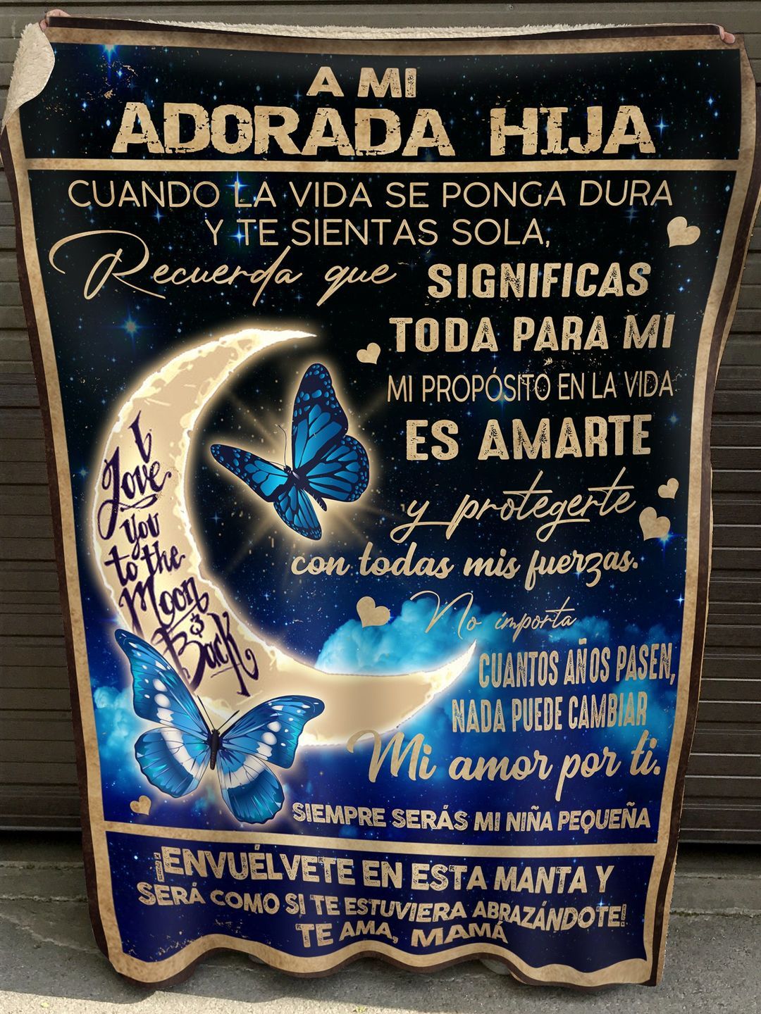 MANTA PARA HIJA – REGALO DE COMODIDAD Y CALOR DE MAMÁ Manta acolchada de forro polar Sherpa NTTDsp