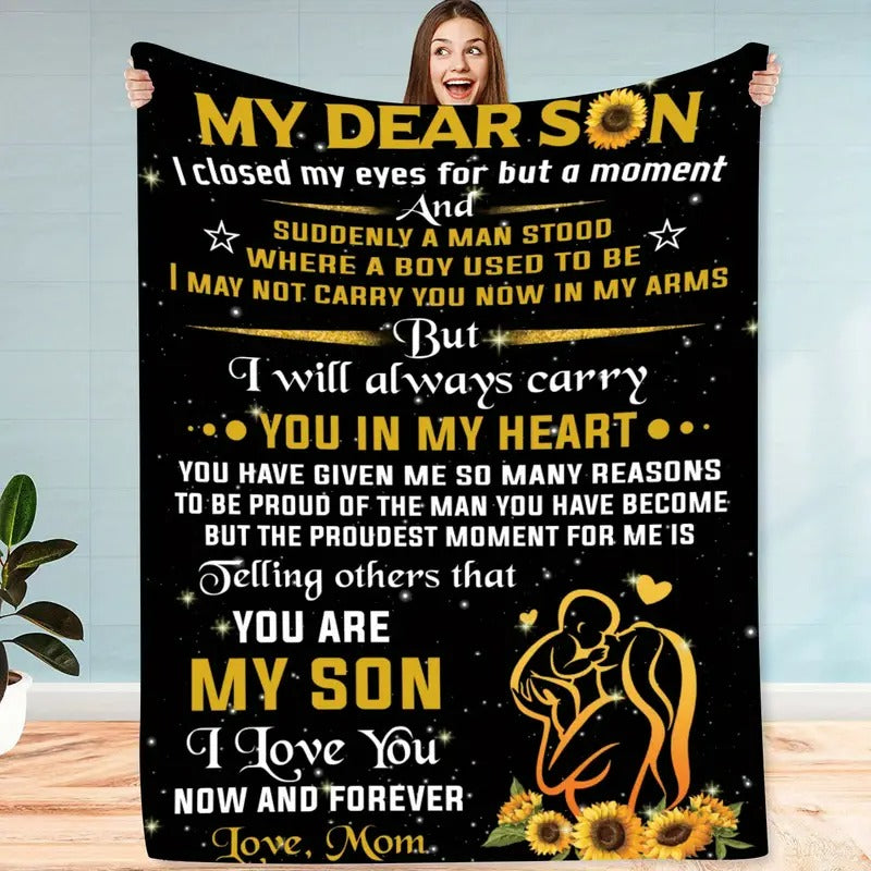 Special Gift For Your Son Blanket - From Mom