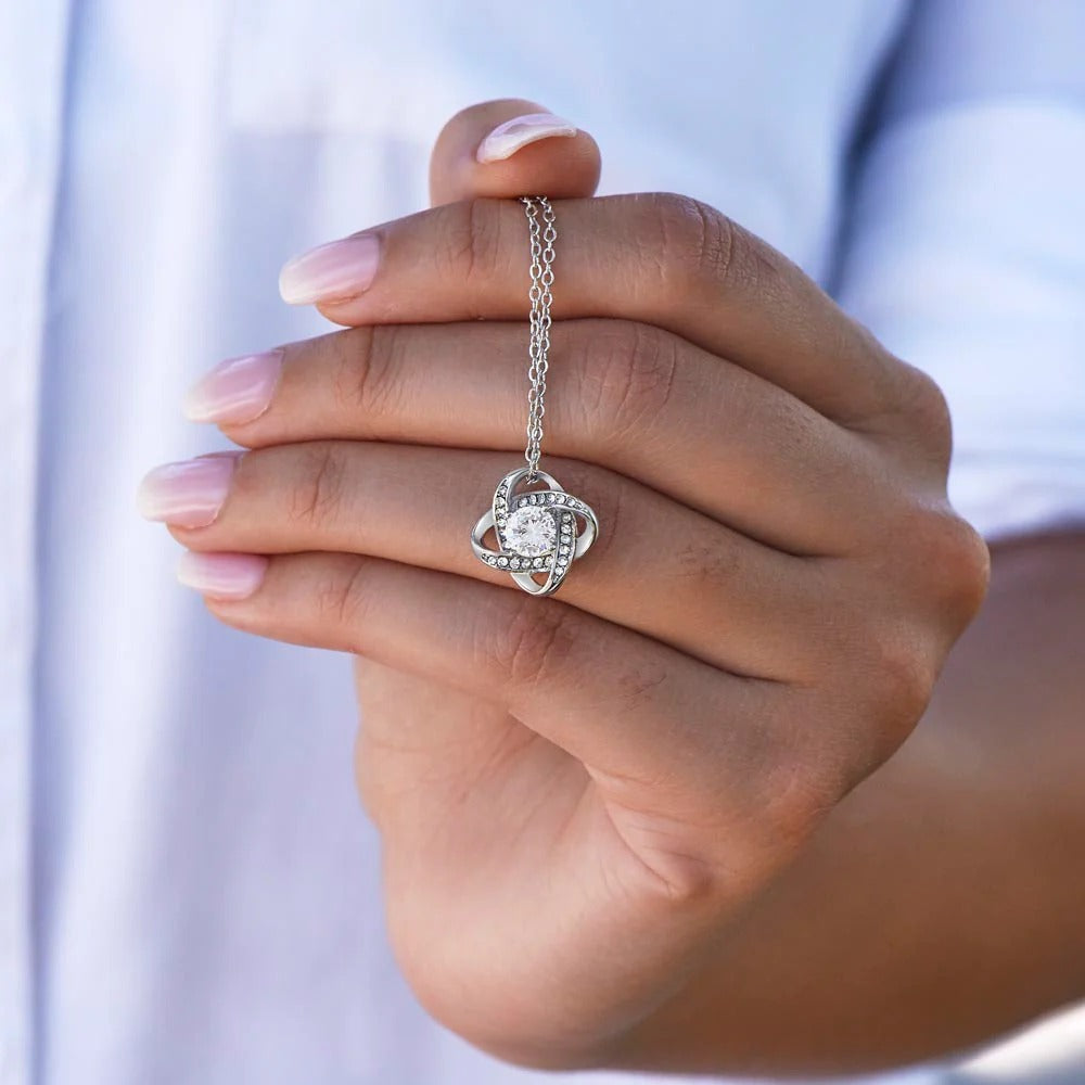 TO MY Daughter-In-Law's FROM Mother-In-Law's - Premium Love Knot Necklace