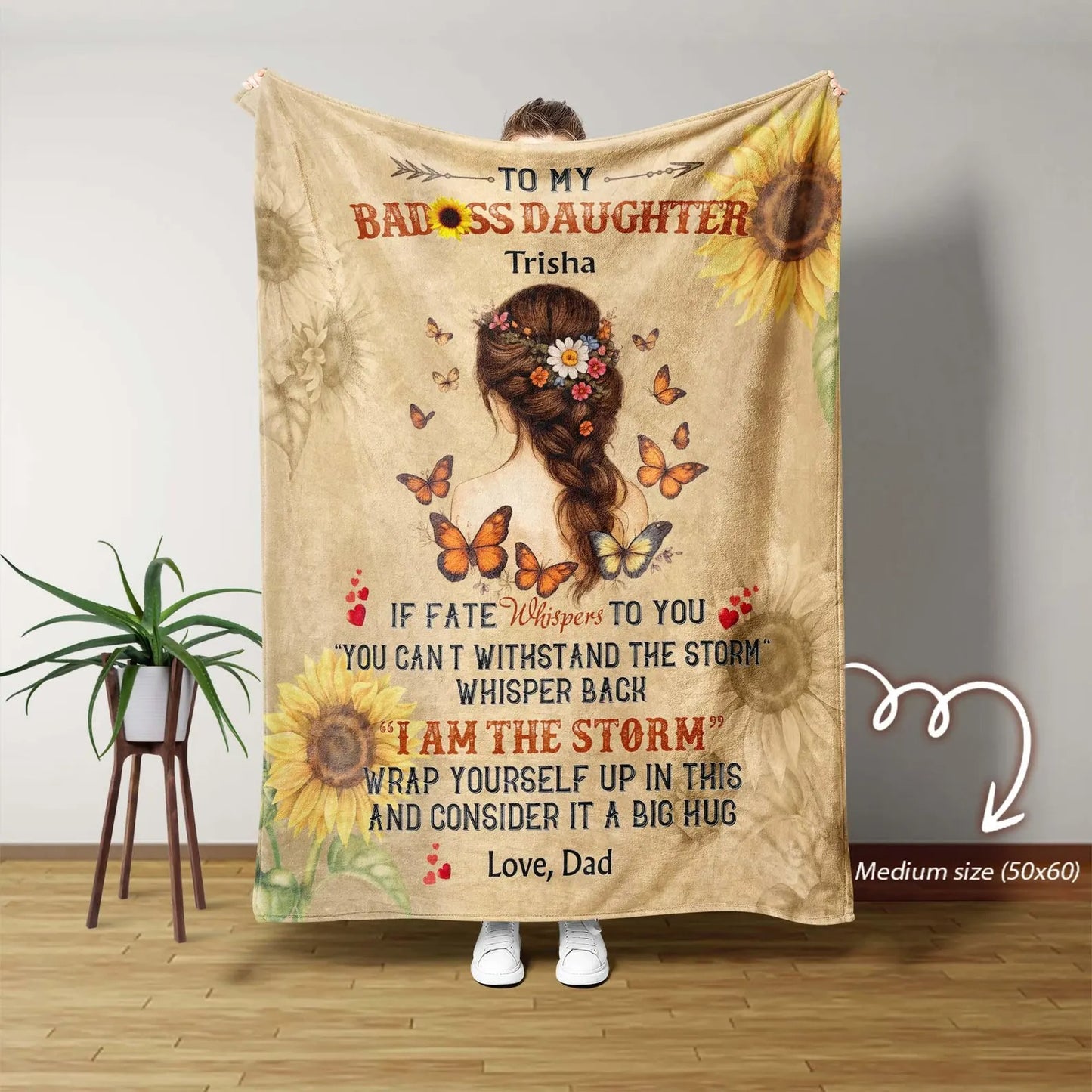 Special Gift for Your Daughter - From Dad Blanket