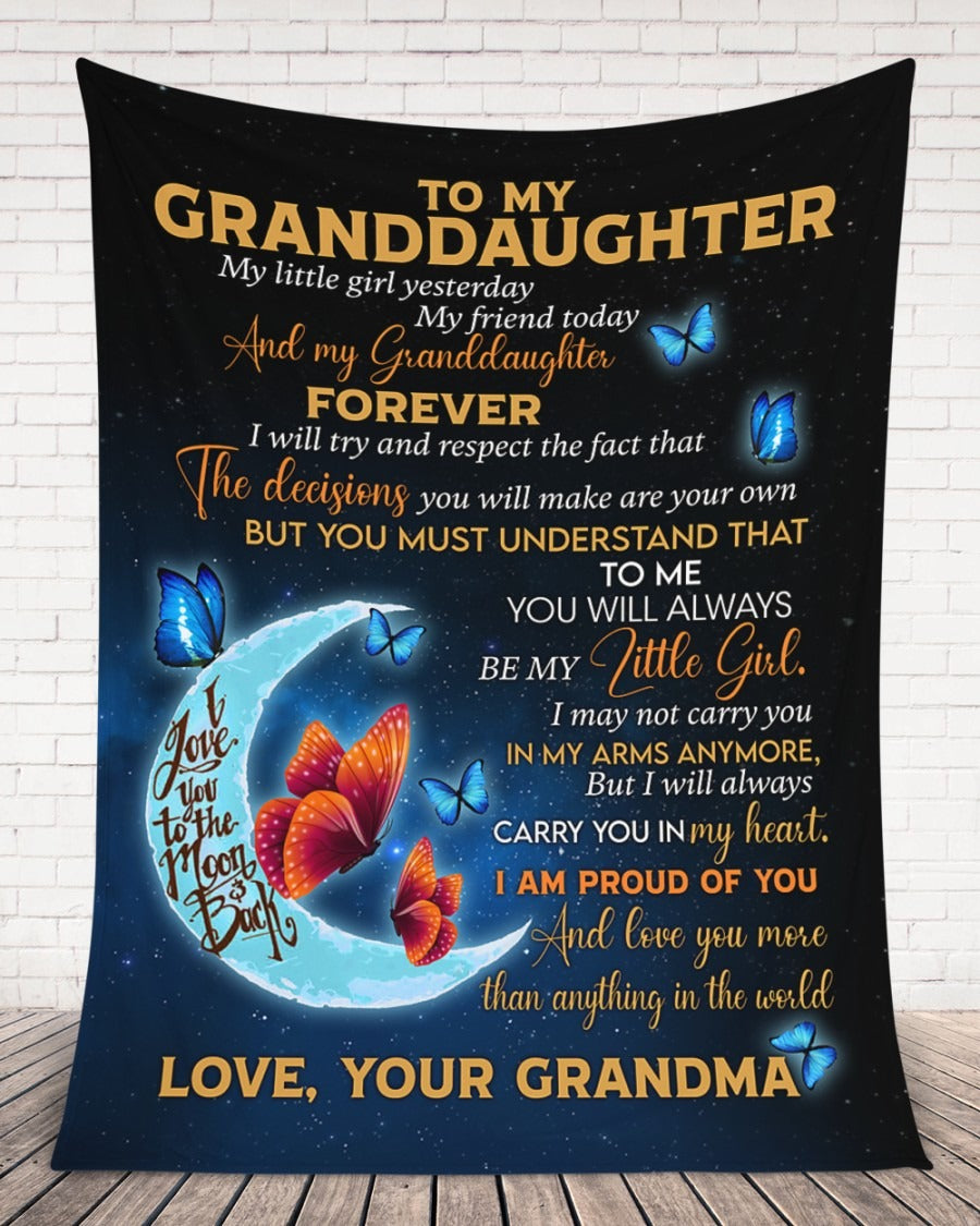 Special Gift for Your Granddaughter - From Grandma Blanket