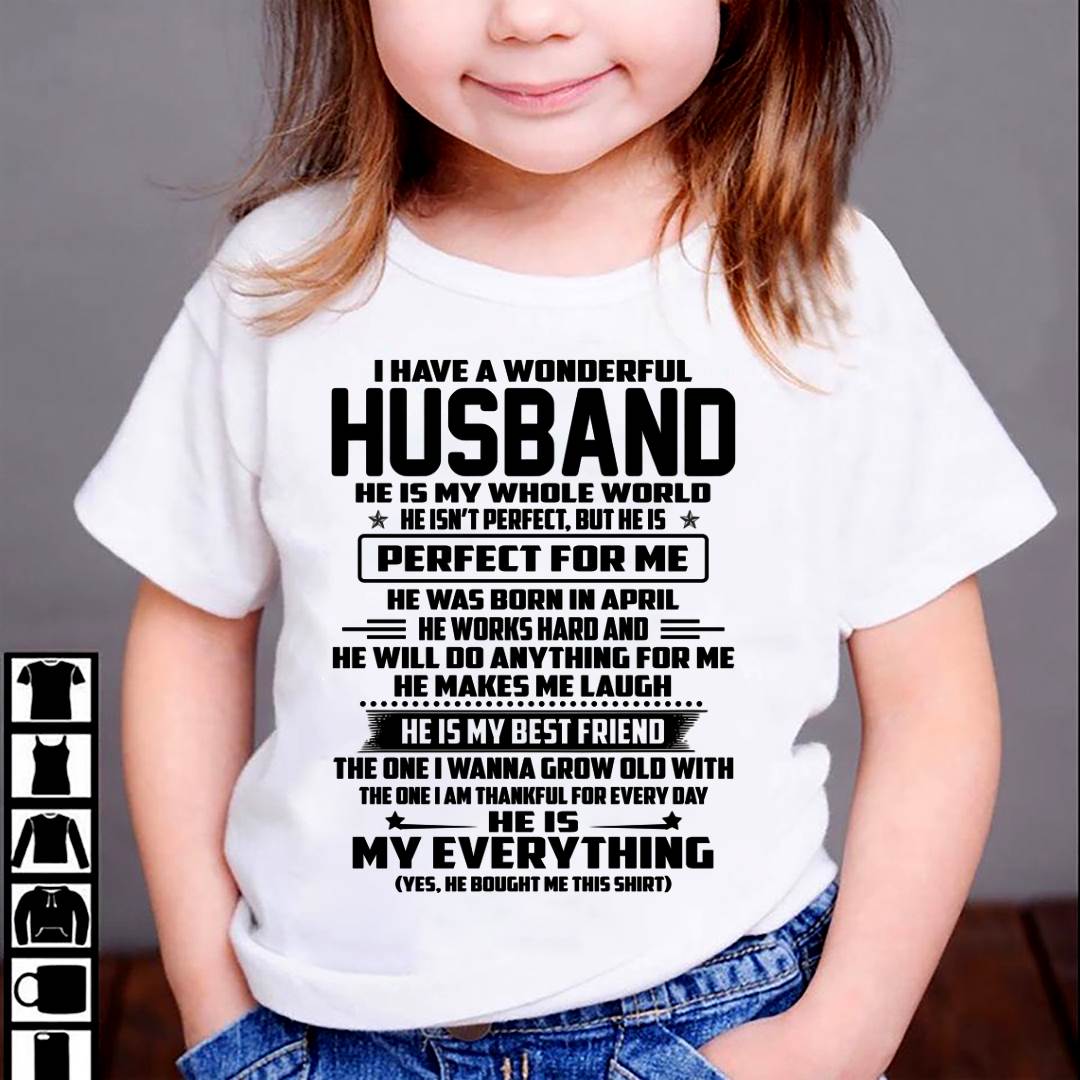 April – I Have A Wonderful Husband – Gift For Wife From Husband – DOAN04 (SKU12-314-04)