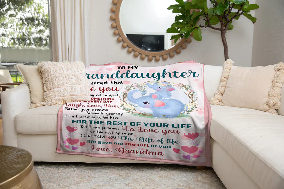 Special Gift For Your Granddaughter Blanket - From Grandma (SKUB11-150)