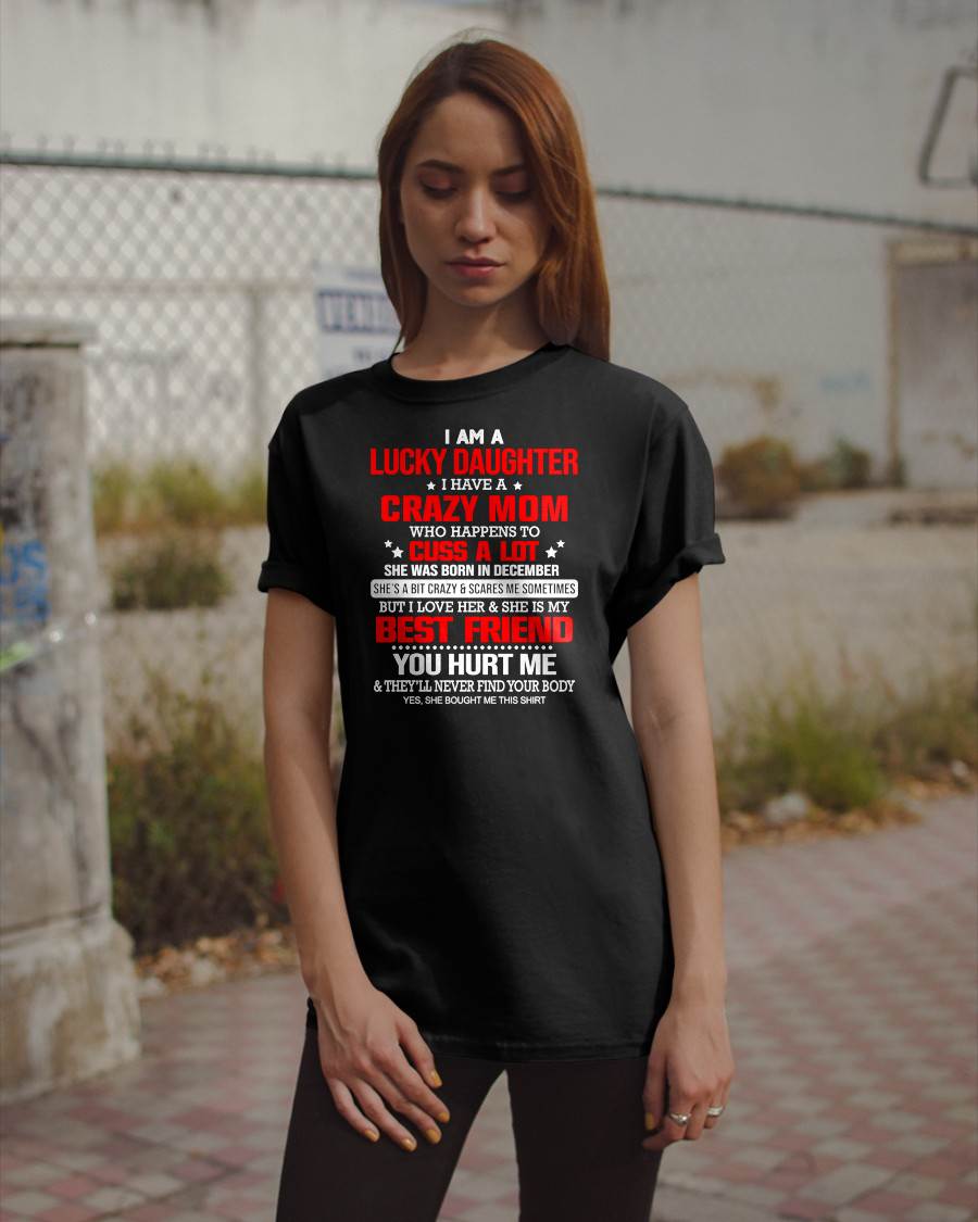 DECEMBER - I'M A LUCKY DAUGHTER - PERFECT GIFT FOR YOUR DAUGHTER - GIFT FROM MOM - EBIL12 (SKU12-241-12)