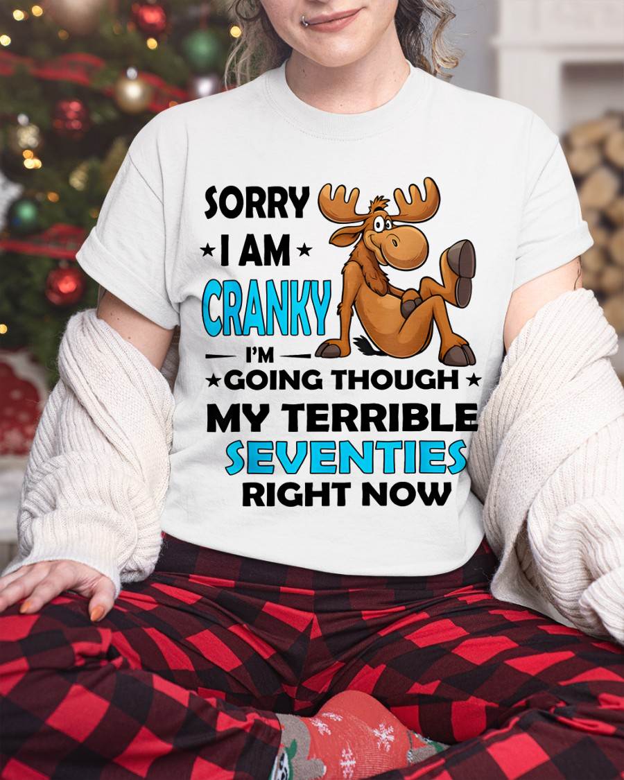 SORRY I AM CRANKY - BIRTHDAY SHIRT FOR WOMEN - EBIL00 (SKU12-249)
