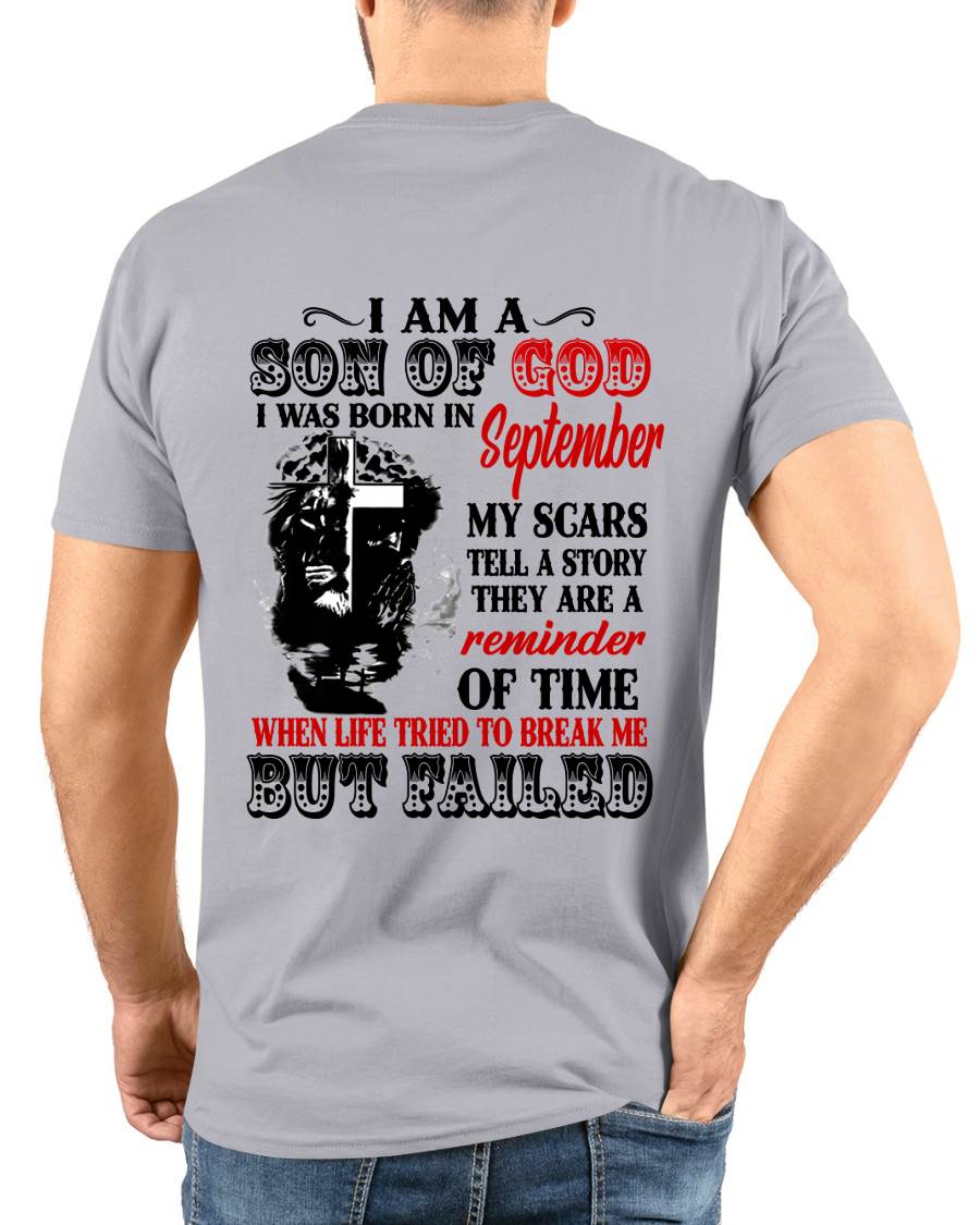 September - I Am A Son Of God – T Shirt For Man – DONN09 (SKU2604-189-09)