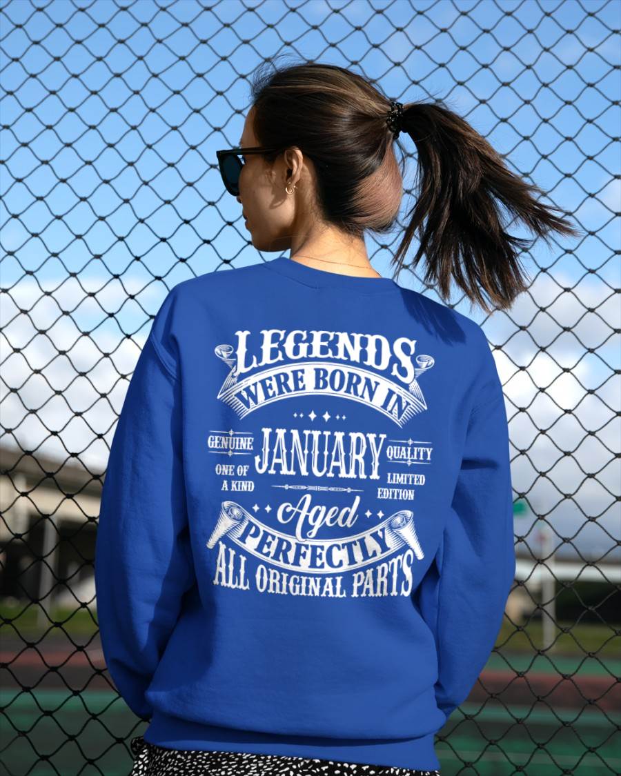 Legends Were Born In January - T Shirt For Woman - DONN01 (SKU08-37-01)