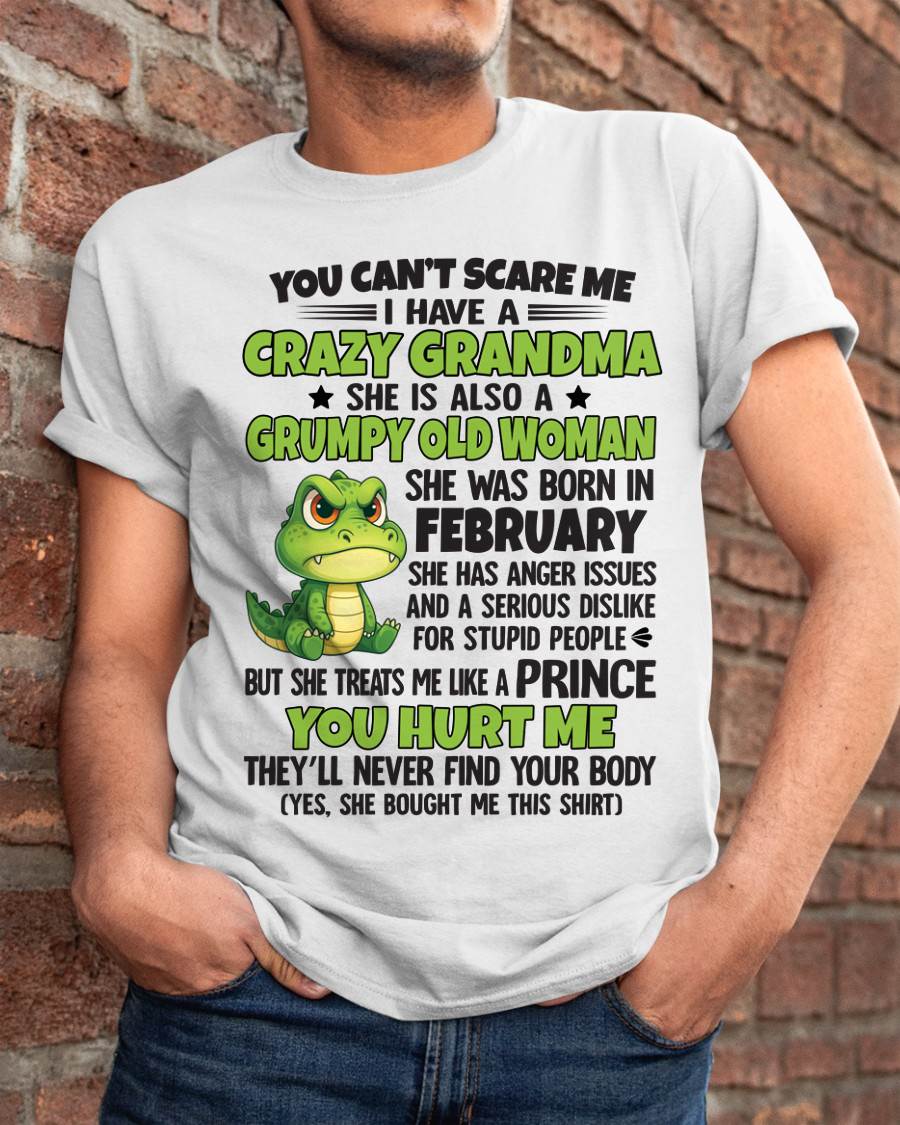 February - You Can’t Scare Me - Gift For Grandson From Grandma - DOAN02 (SKU09-85-02)
