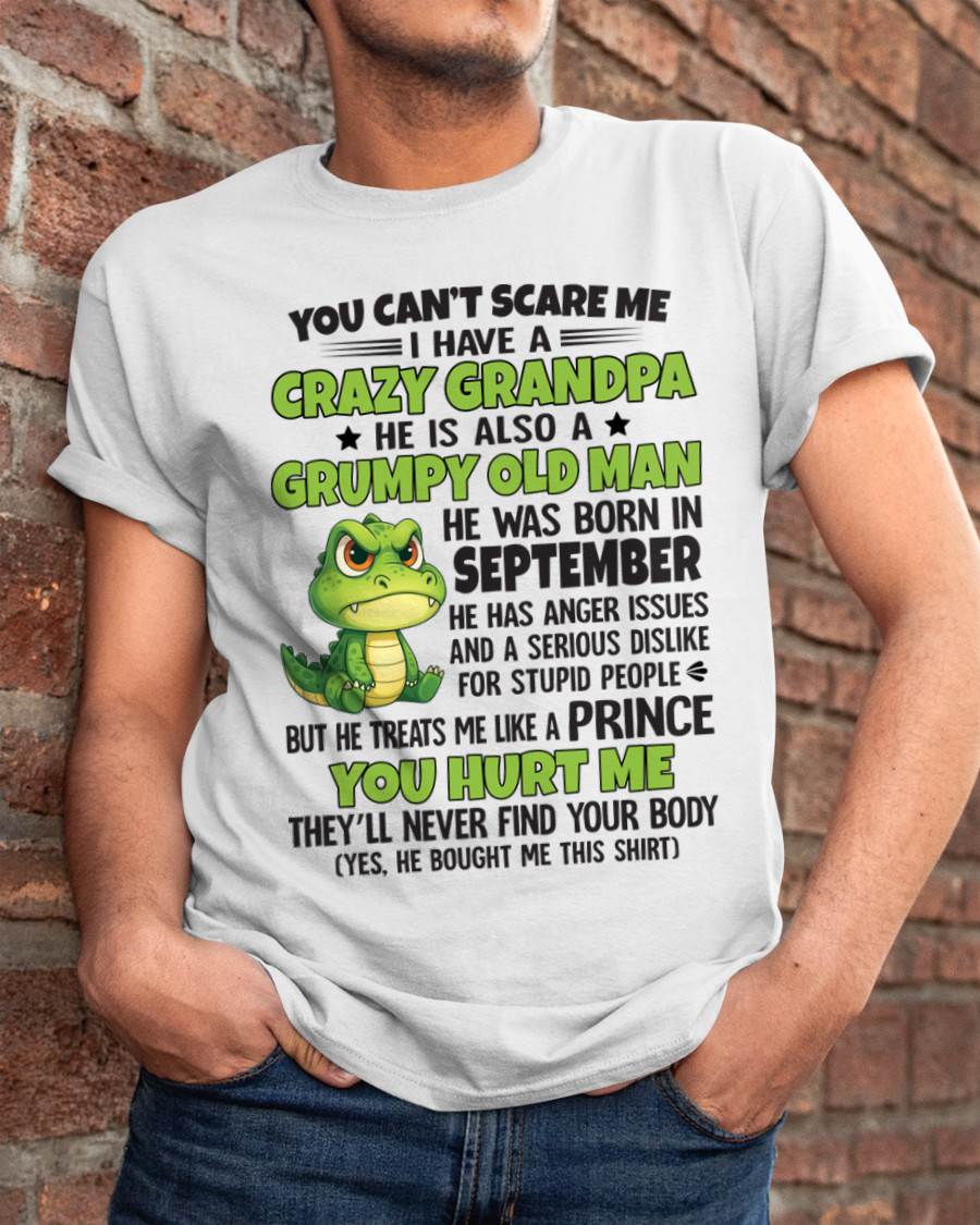YOU CAN’T SCARE ME - GIFT FOR GRANDSON AND GRANDDAUGHTER FROM GRANDPA - DOAN09 (SKU09-121-09)