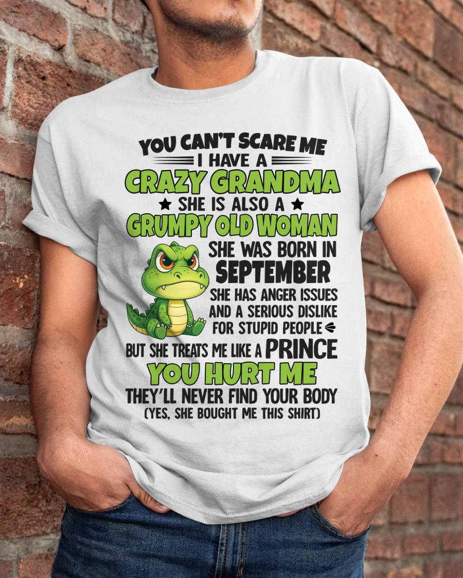 September - You Can’t Scare Me - Gift For Grandson From Grandma - DOAN09 (SKU09-85-09)