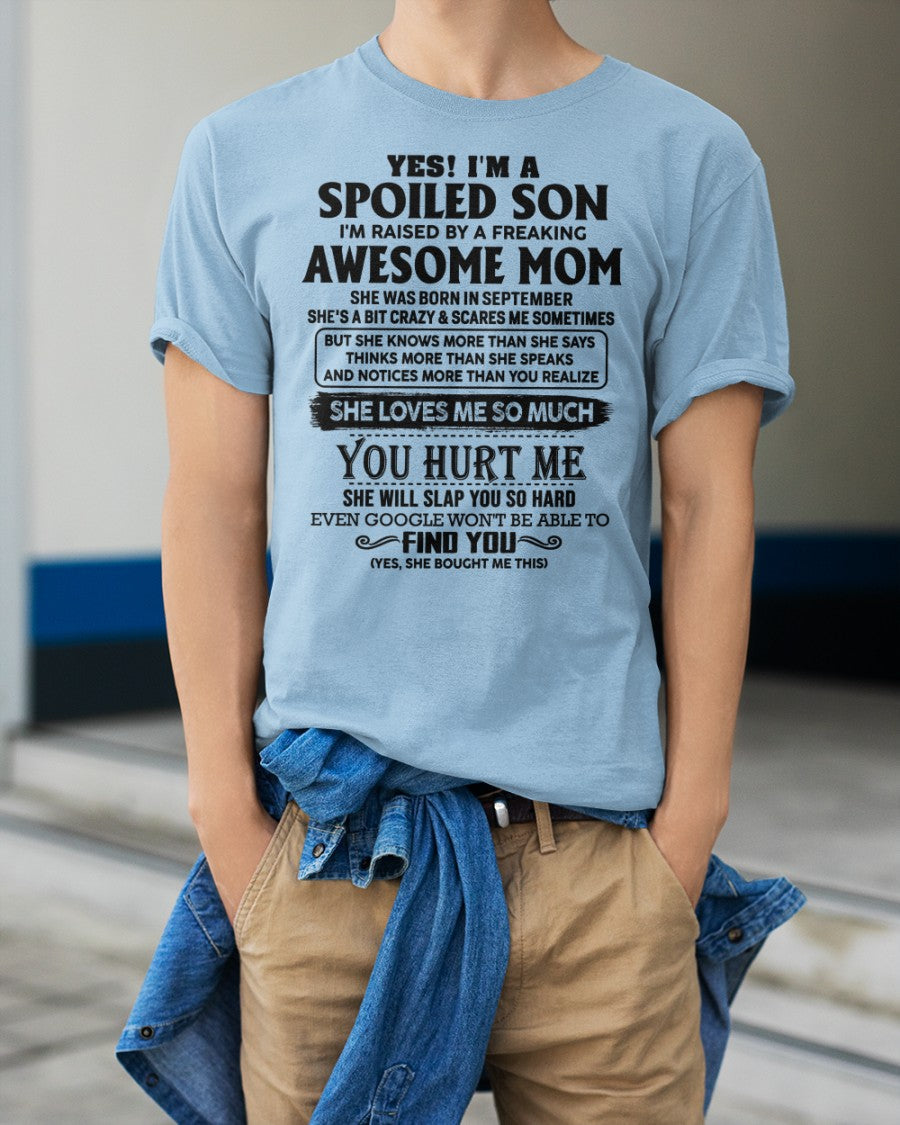September - Awesome Mom - Perfect Gift For Son From Mom - ebil09 (SKU-SPW-09)