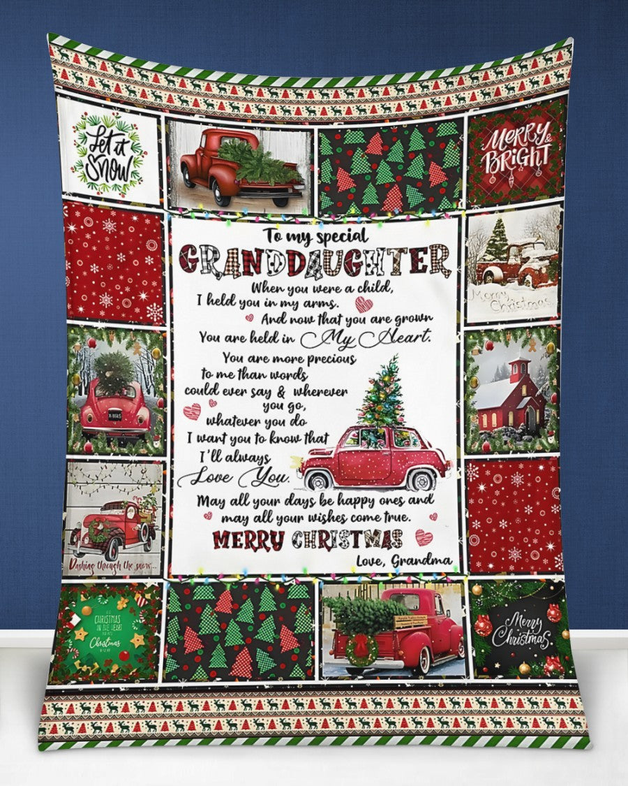 BLANKET FOR GRANDDAUGHTER FROM GRANDMA – XMAS GIFT (SKUB-CHRISTMAS5)