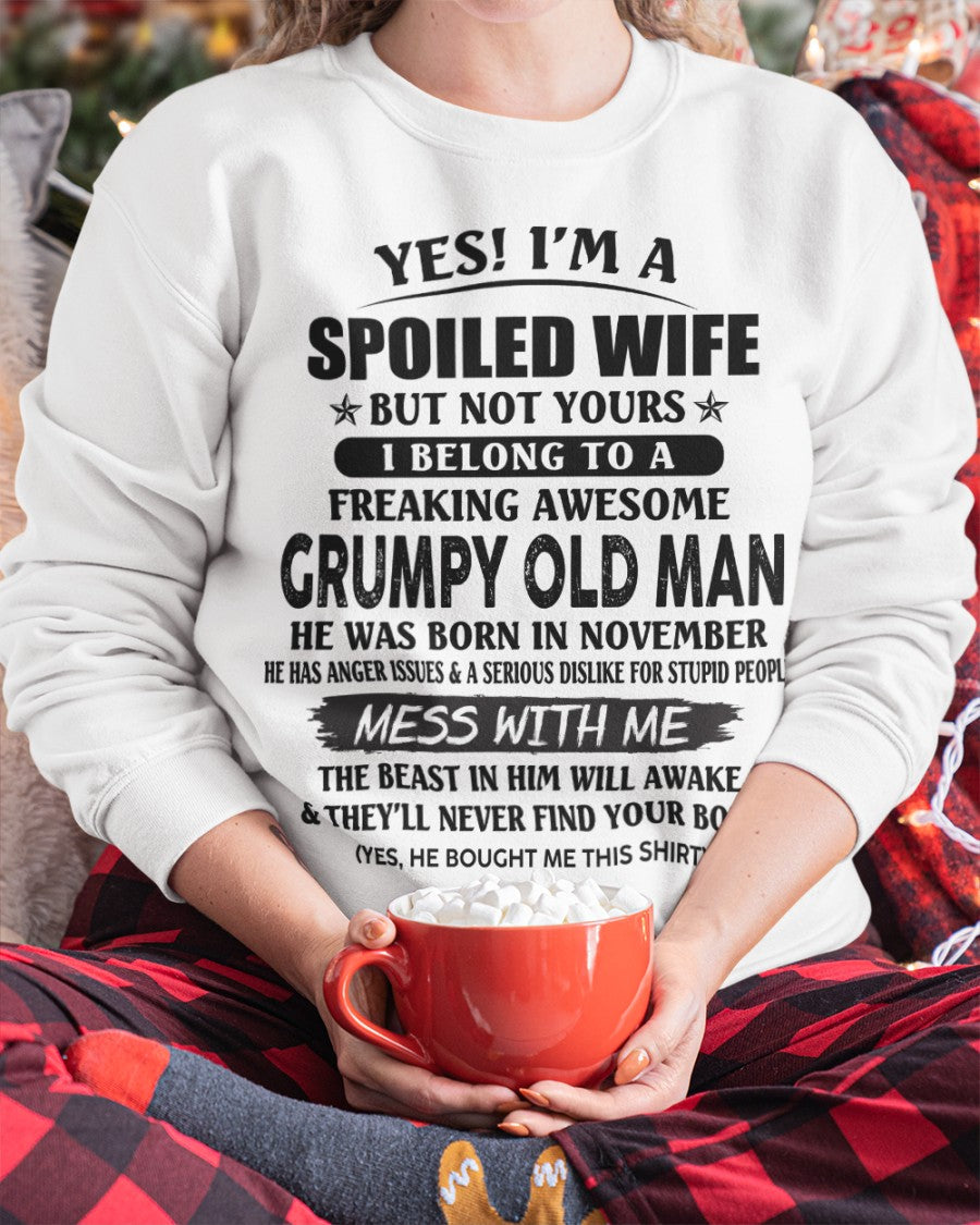 Grumpy Old Man November – Perfect gift for wife From Husband – Ebil11 (SKU08-63-11)
