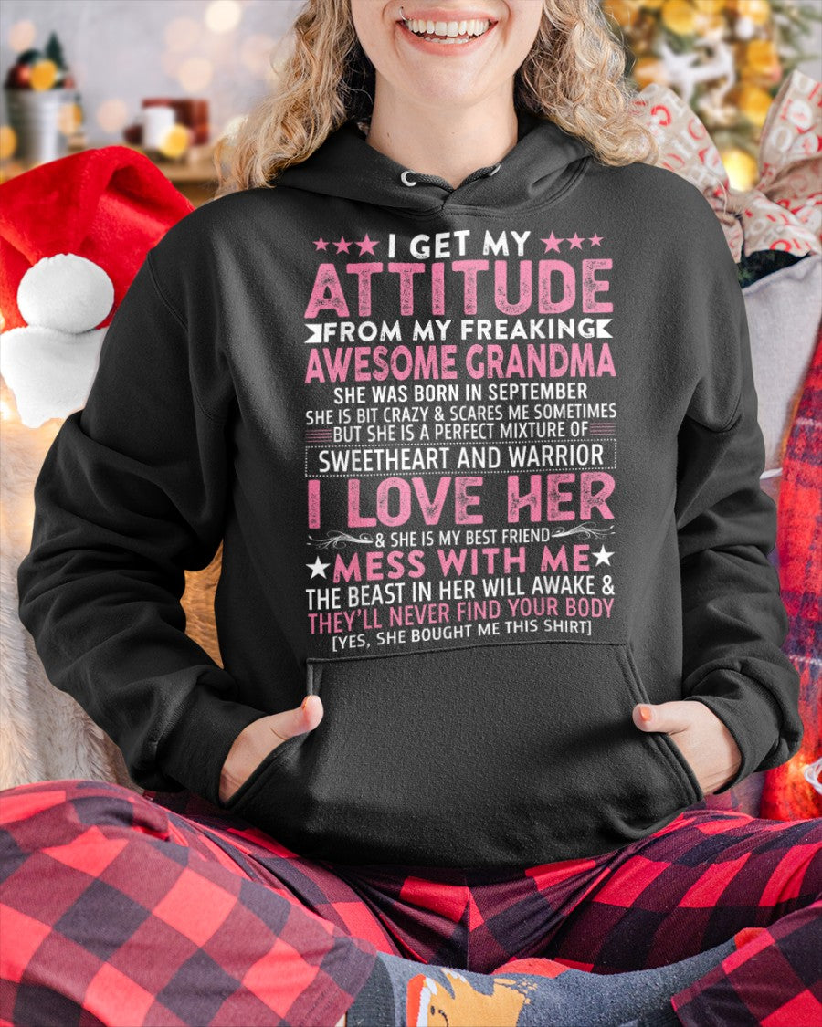 I GET MY ATTITUDE FROM MY GRANDMA SEPTEMBER EDITION – FROM GRANDMA TO GRANDDAUGHTER NTTD09 (SKU07-163-09)