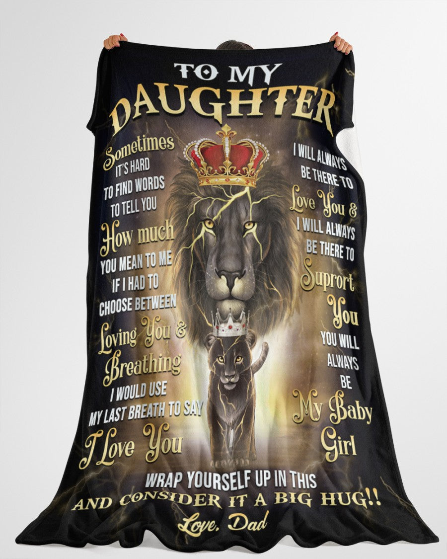 Special Gift For Your Daughter Blanket - From Dad