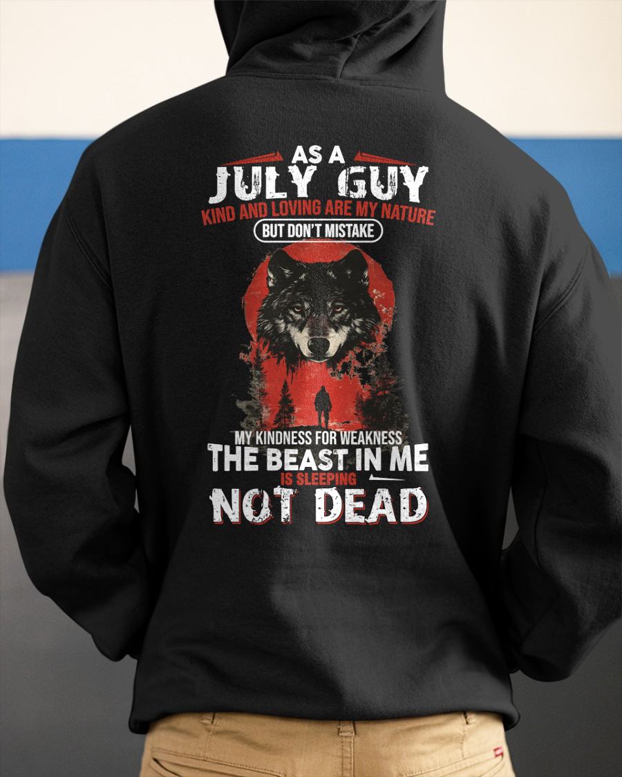 JULY - KIND AND LOVING ARE MY NATURE - BIRTHDAY T-SHIRT FOR MEN - EBIL07 (SKU26T-01-17-07)