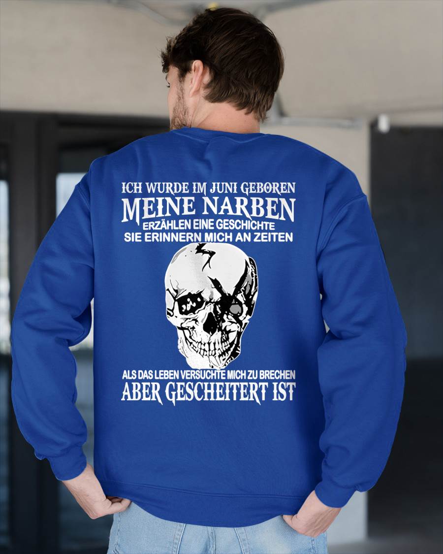 MEINE NARBEN ERZÄHLEN EINE GESCHICHTE - T-SHIRT FÜR HERREN - DONN06 (SKU2605-421-06)