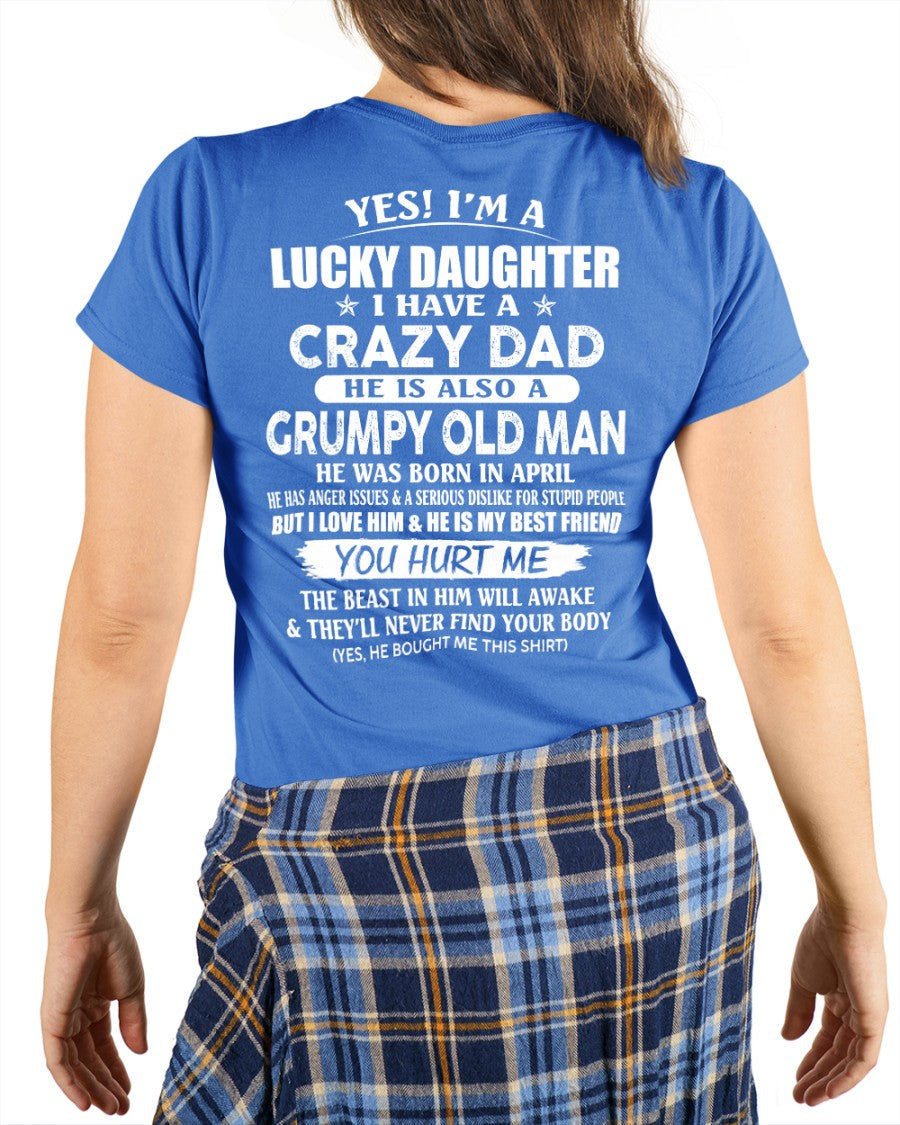 April - Awesome Grumpy Old Dad - Special gift for your daughter From Dad - EBIL04 (SKU10-50-04)