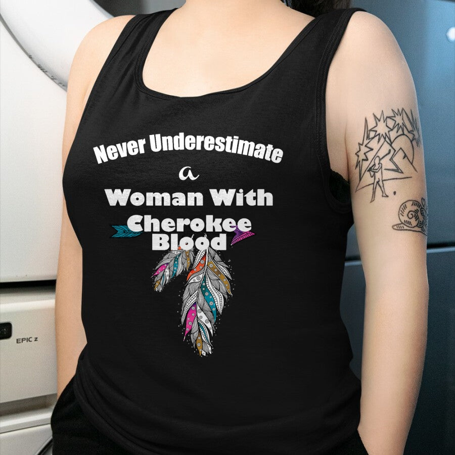 Native American T-Shirts, Vintage Native American Unisex T-Shirt/Hoodie/Sweatshirt HLT00 - American Flag - Cherokee Native American T-Shirt (1)