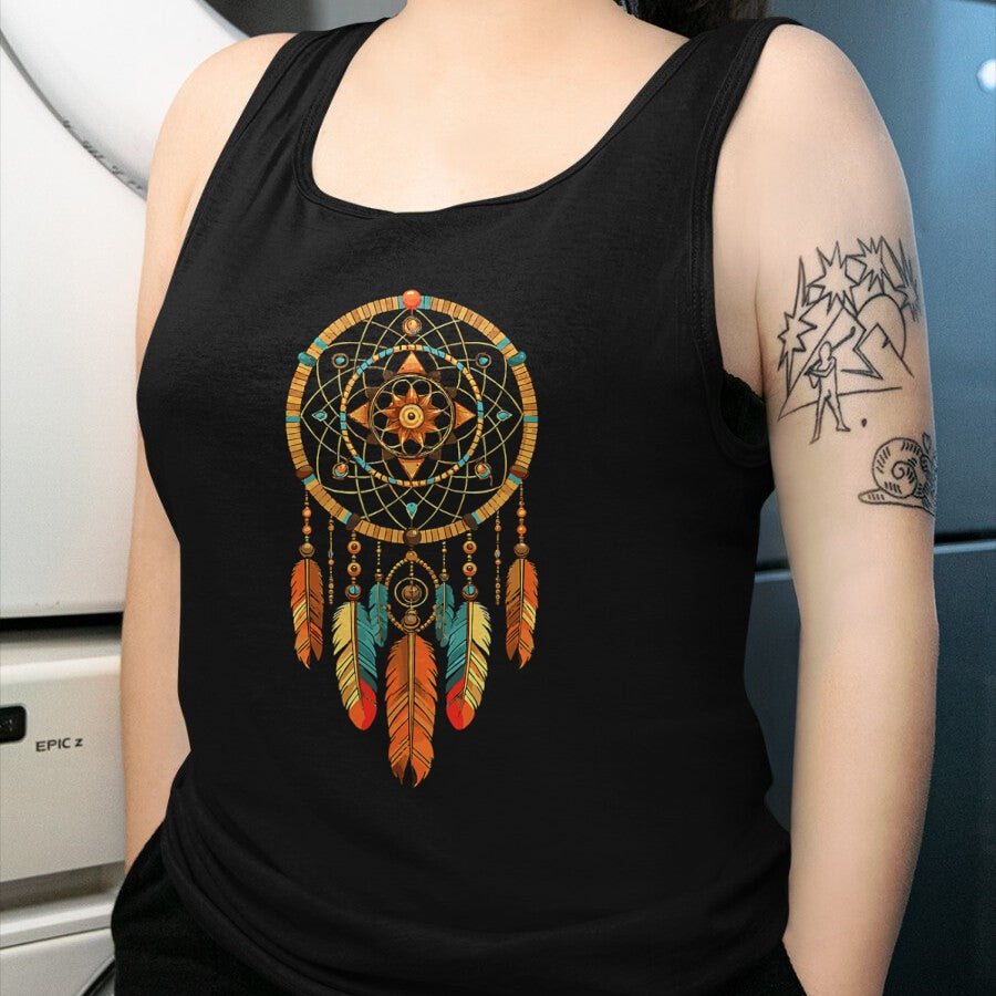 Native American T-Shirts, Vintage Native American Unisex T-Shirt/Hoodie/Sweatshirt HLT00 - Dream Catcher Native American Tribal T-Shirt (1)