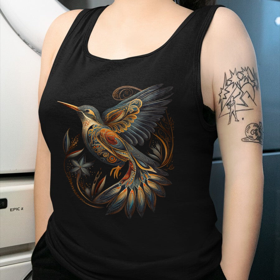 Native American T-Shirts, Vintage Native American Unisex T-Shirt/Hoodie/Sweatshirt HLT00 - Hummingbird Native American Indian T-Shirt (1)