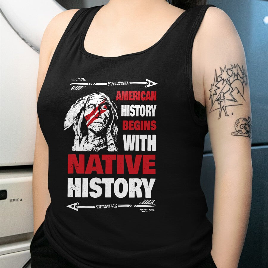 Native American T-Shirts, Vintage Native American Unisex T-Shirt/Hoodie/Sweatshirt HLT00 - History Native American T-Shirt (1)