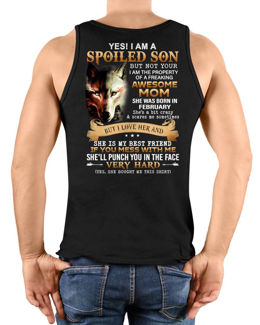 February - Lucky Son of Awesome Mom - Perfect Gift for Son From Mom - ebil02 (SKU10-128-02)