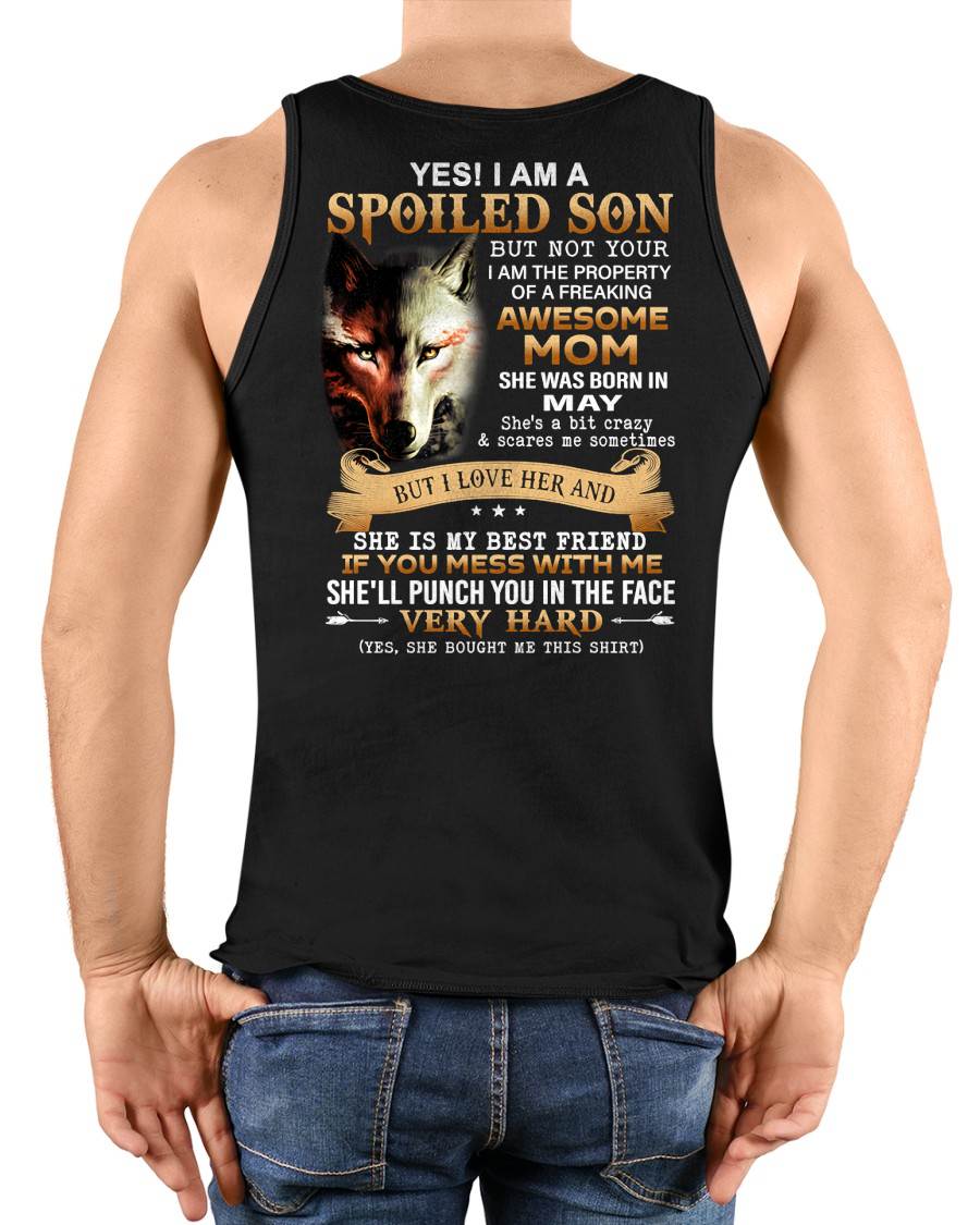 May - Lucky Son of Awesome Mom - Perfect Gift for Son From Mom - ebil05 (SKU10-128-05)