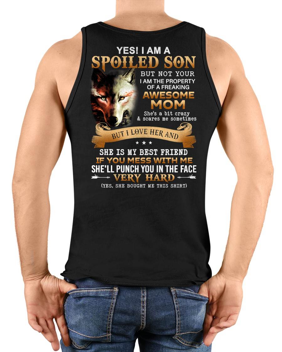 Lucky Son of Awesome Mom - Perfect Gift for Son From Mom - ebil00 (SKU10-128-00)