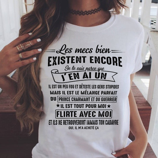 UN T-SHIRT MAGNIFIQUE POUR VOTRE FEMME - CADEAU DE LA PART DE SON MARI - frEBIL00 (SKUUP-00)