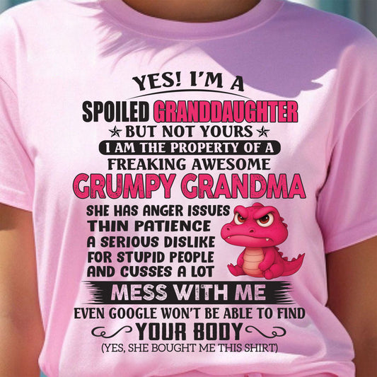 YES, I'M A SPOILED GRANDDAUGHTER - GIFT FROM GRANDMA - EBIL00 (SKU09-96-00)