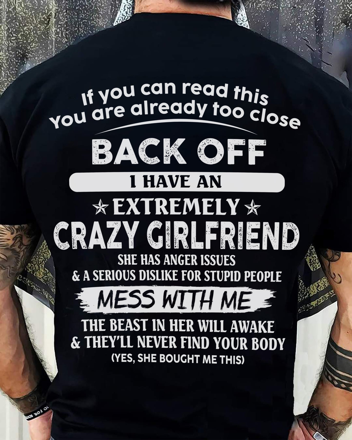 If You Can Read This You Are Already Too Close - Gift For Your Boyfriend, Husband From Wife - DONN00 (SKU07-175-00)