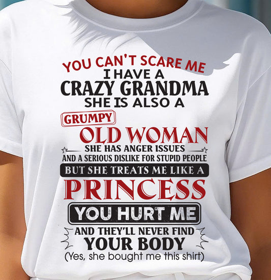 You Can't Scare Me - Gift For Grandson And Granddaughter From Grandma - DONN00 (SKU10-76-00)