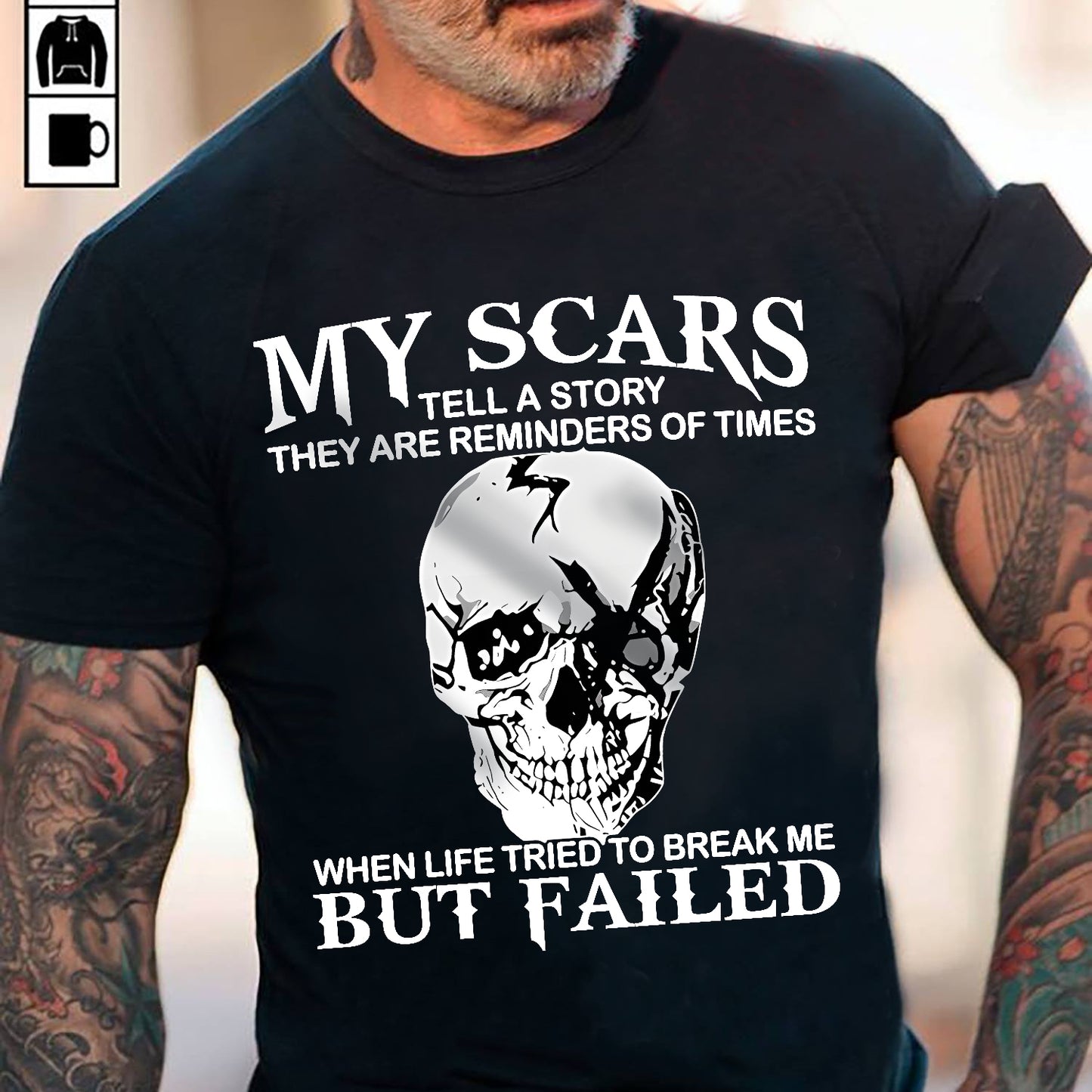 MY SCARS - T SHIRT FOR MAN - DONN00 (SKU2608-412-00)