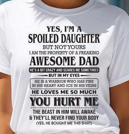 I Am The Property Of A Freaking Awesome Dad – Gift For Son And Daughter From Dad – DOAN00 (SKU11-28-00)