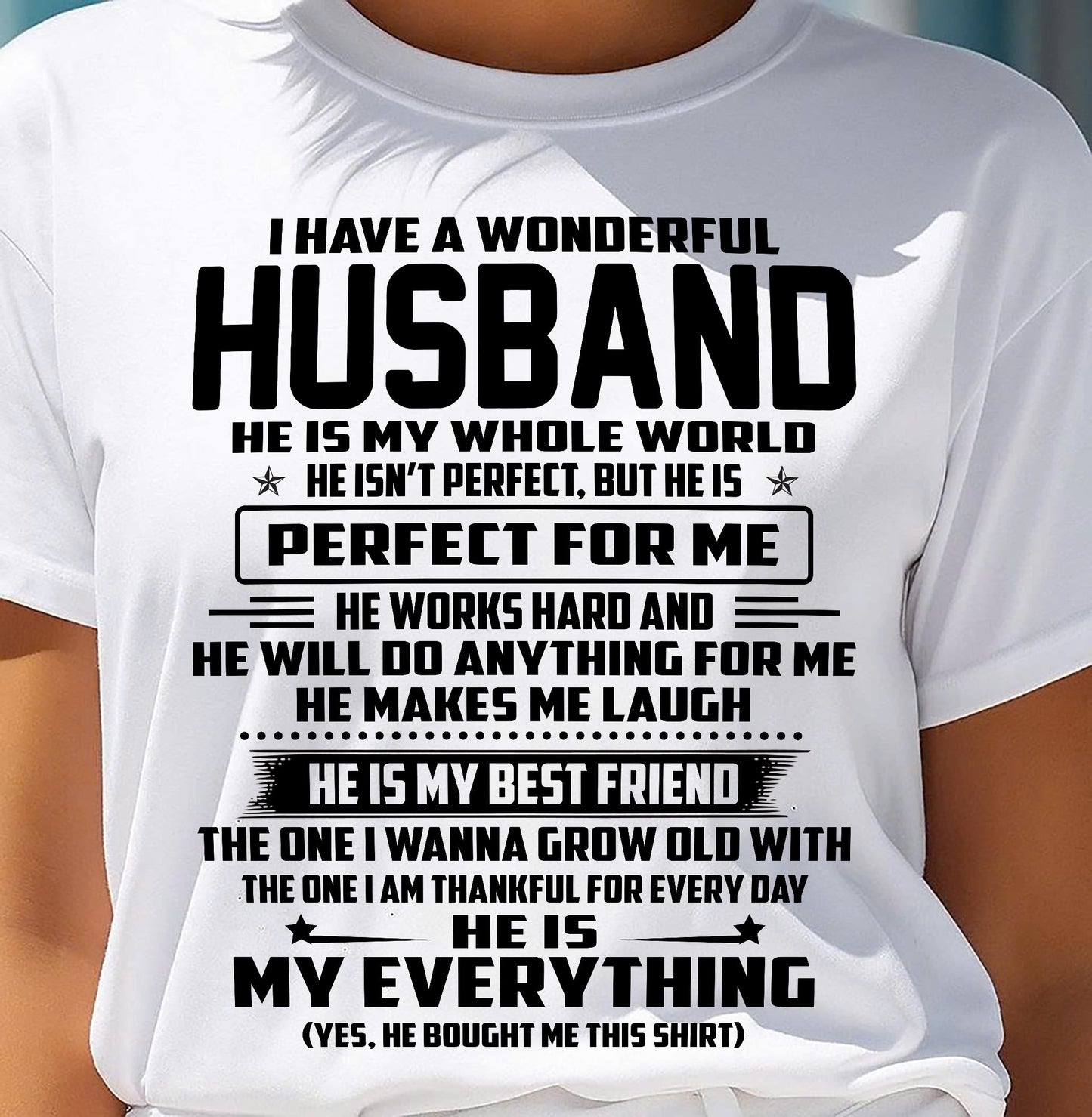 I Have A Wonderful Husband – Gift For Wife From Husband – DONN00 (SKU12-314-00)
