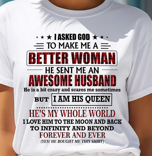 GOD SENT ME AN AWESOME HUSBAND - GIFT FROM HUSBAND - EBIL00 (SKU12-321-00)
