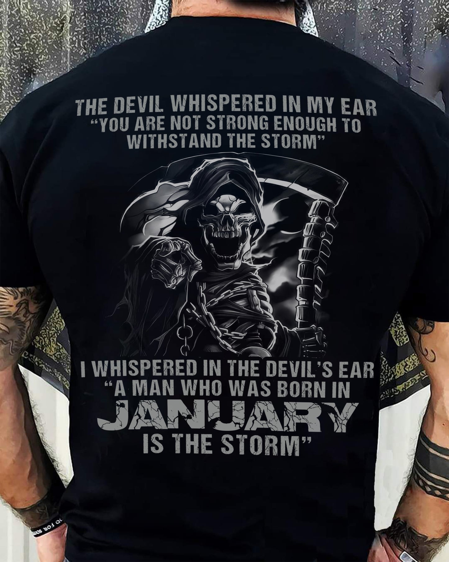 January - The Devil Whispered In My Ear - T-Shirt For Man - DONN01 (SKU08-87-01)